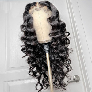 Elva Hair Brazilian Loose Wave 7x7 HD Lace Closure Wig Real HD Lace Human Hair Wigs(GH009)