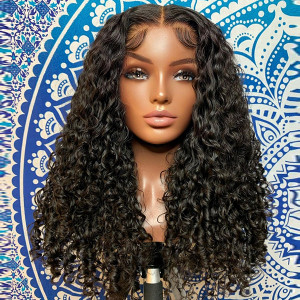 Elva Hair Brazilian Curly 7x7 HD Lace Closure Wig Real HD Lace Human Hair Wigs(GH010)
