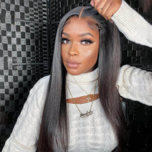 Elva Brazilian Straight 7x7 HD Lace Closure Wig Real HD Lace Human Hair Wigs(GH011)