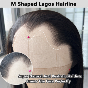 ELVA M Hairline 13X6 HD Lace Closure Straight HD Lace Frontals Only 100% Human Hair Frontal Pre Plucked(MF01)