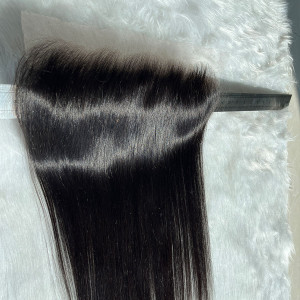ELVA Bye-bye knots 13X6HD Lace Closure Straight HD Lace Frontals Only Human Hair Frontal Pre Plucked(F12)
