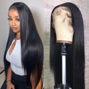 Only for Member 100% Straight hair Wigs!!! Elva hair 13x6 human Lace Front Wigs Pre Plucked (Z20)