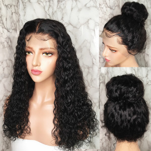 Super Soft and Shiny curls & Lace Melted So Perfectly! Virgin Human Hair Water Wave 13x6 Lace Front Wig Pre Plucked (w513)