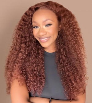 ELVA Single Byebye Knots Highlight  13X6 HD Lace Frontal Wig Brazilian Curly Lace Front Wigs Human Hair 100% Real HD Lace Frontal Wig（w212）