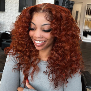 The Color Is So Bomb! 33B Reddish Brown 13x6 Lace Front Wigs Pre Plucked (Y70)