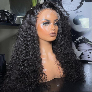 Wear and Go 13x6 HD Lace Closure Wigs Brazilian Curly Virgin Human Hair (R05)