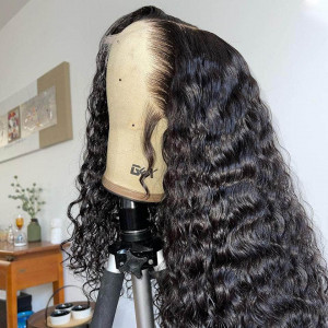 Elva hair Undetectable Invisible Lace Curly 13x4 HD Frontal Lace Wig | Real HD Lace(HD03)