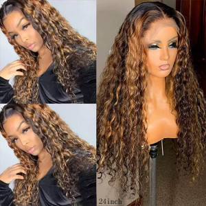 Yonce Wig Bouncy Curls Glueless 13x6 Lace Wigs Virgin Human Hair Pre Plucked Hairline With Baby Hair (w467)