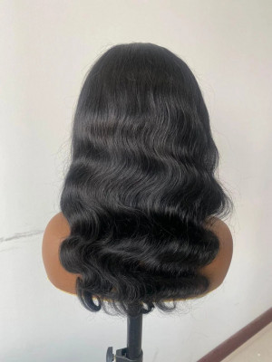 2025/06/14 Customized Headband Wig  Natural Color body wave Human Hair Wig 150 Density 16" Shipped with order 100052091 to Guangzhou, China