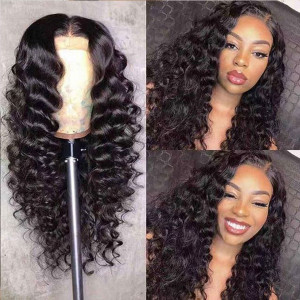 Elva Hair 360 Lace Frontal Human Hair Wigs Brazilian Hair Wave With Baby Hair  Density (w632)