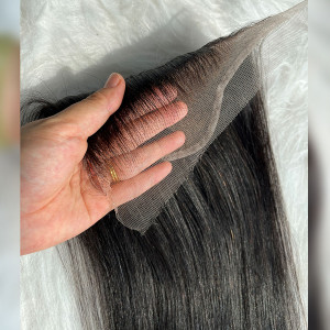 ELVA Bye Bye Knots Straight Real HD Closure 7x5 Closure only Melt Skin Pre Plucked (F1)