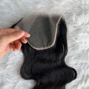 ELVA Bye Bye knots 7x5 HD Lace Closure Body Wave HD Lace Closure Only Human Hair Closures Pre Plucked(F8)