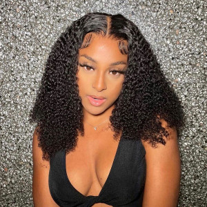 Best Curly Glueless 13x6 Lace Wigs Pre Plucked Hairline With Baby Hair (w947)