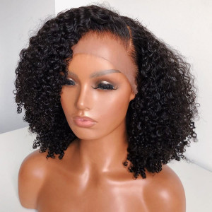 Elva hair Full Lace Human Hair Wigs Curly Brazilian Human Hair (w685） 