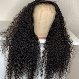 Glueless 13x6 Lace Wigs Loose Curly Brazilian Virgin Human Hair Pre Plucked Hairline With Baby Hair (w523)