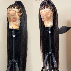 Elva Hair Full Lace Wigs straight Hair 150% Density Brazilian Remy Hair (w324)