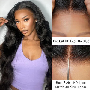 Elva hair Best wave 6x9 HD Frontal Lace Wig Real HD Lace(D05)