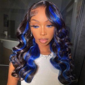 How heartwarming the colors are ! 13x6 Virgin Human Hair Lace Front Wig Pre Plucked (Y61)