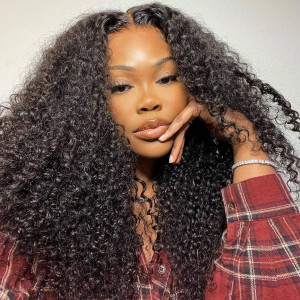Elva Hair 360 Lace Frontal Human Hair Wigs Brazilian Hair Curly With Baby Hair (w610)