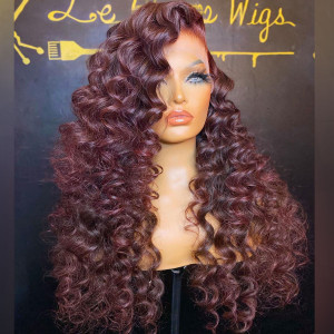99j Virgin Human Hair 13x6 Lace Front Wigs Human Hair (w931)