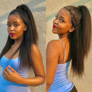13*2 Frontal Wigs! Love This Cute Hairstyle! My Dream Look! Buy Now, Pay Later! 16 Inch-20 Inch Virgin Human Hair (w778)