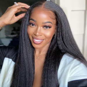 More than $1,000 salon look like !!!!  Elva hair 13x6 Lace Front Wigs Pre Plucked (y132)