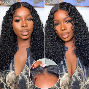 Wear and Go 5x5 HD Lace Closure Wigs Brazilian Curly Virgin Human Hair (H26)