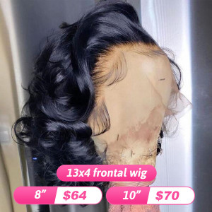 Flash Sale 13x4 Frontal Wigs Short Human Hair Rose Wave Bob Wigs（w701）