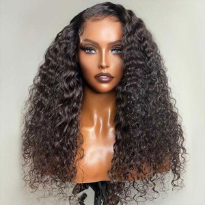 Elva hair Brazilian Curly 6x6 HD Lace Closure Wig Real HD Lace Human Hair Wigs(w07)