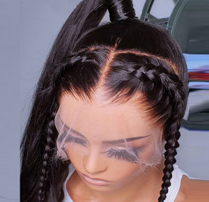 Elva hair Undetectable Invisible Lace Silky Straight 13x4 HD Frontal Lace Wig | Real HD Lace(HD07)