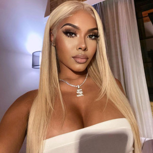 Here you go! #613 Blonde Virgin Human Hair Invisible Transparent Lace 13x6 Lace Front Wig Pre Plucked (w877)