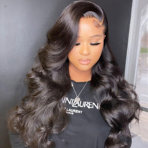 Elva hair Full Lace Human Hair Wigs Loose Body Wave Brazilian Human Hair (w694) 
