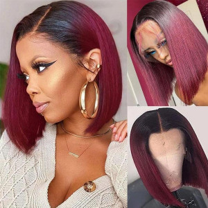 Amazing Color For You!!!! Buy Now, Pay Later! Virgin Human Hair 13x6 Lace Front Wigs Pre Plucked (w842)