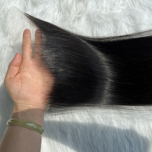 Real  9X6 HD Closure 100% Human Hair Straight  HD Lace Closure Remy Hair(D09)