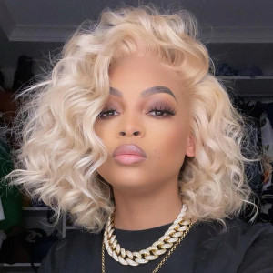  So Cute And Beautiful Look! 613 Blonde Virgin Human Hair 13x6 Lace Front Wigs Pre Plucked (w843)