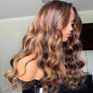 The Color Is So Bomb! Try Different To Find Better Yourself! Buy Now, Pay Later! Virgin Human Hair 13x6 Lace Front Wigs Pre Plucked (w838)