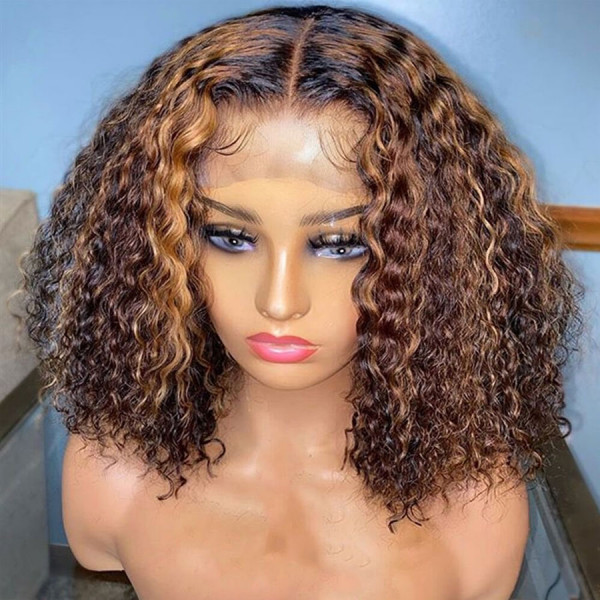 What A Bomb Wig With This Color 10 Inch 12 Inch Virgin Human Hair